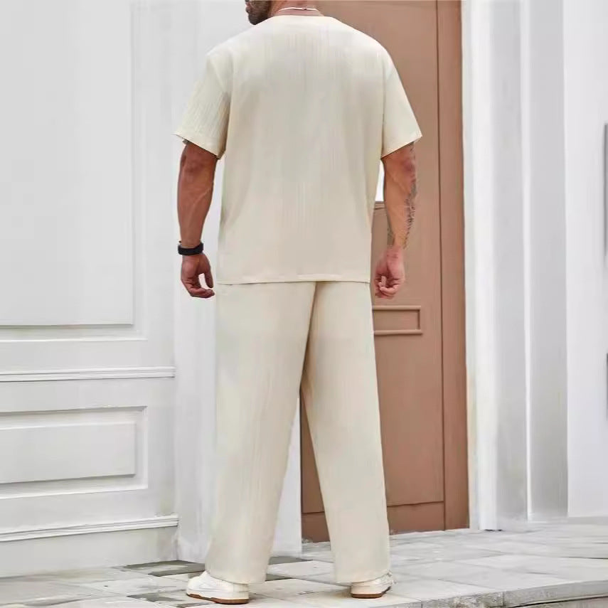 Lightweight Relaxed Fit Short-Sleeved Suit