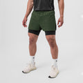 Men's Training Shorts – Double Layer Design – Compression – Breathable Lightweight Material