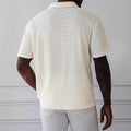 Men's T-shirt – Knit Fabric – Relaxed Fit – Jacquard Lace – Short Sleeve