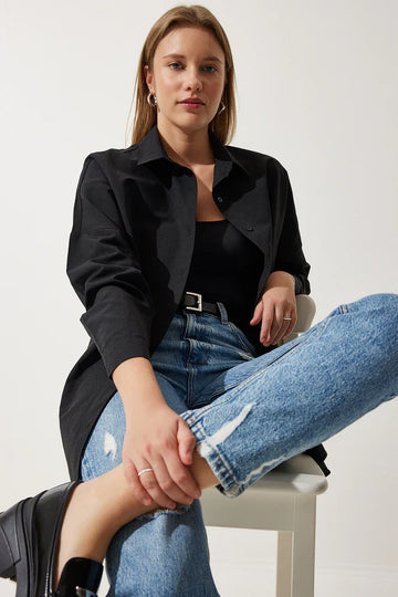 Oversized Cotton Relaxed Fit Blouse