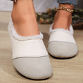 Women's Moccasins – Faux Leather – Slip-on – Full Fur Lining – Animal Print Detail