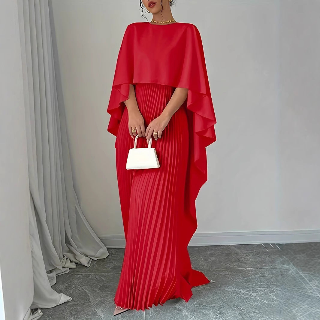 Airy Fit Batwing Sleeves Maxi Dress