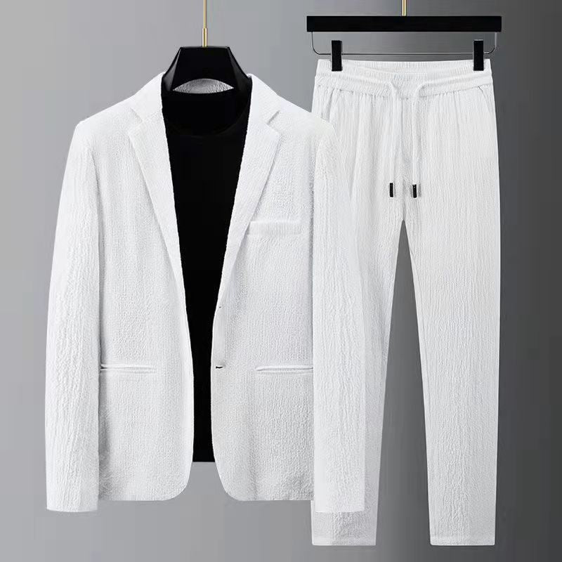 Men's Blazer – Slim Fit – Natural Fibers – Breathable – Single-Breasted with Pockets