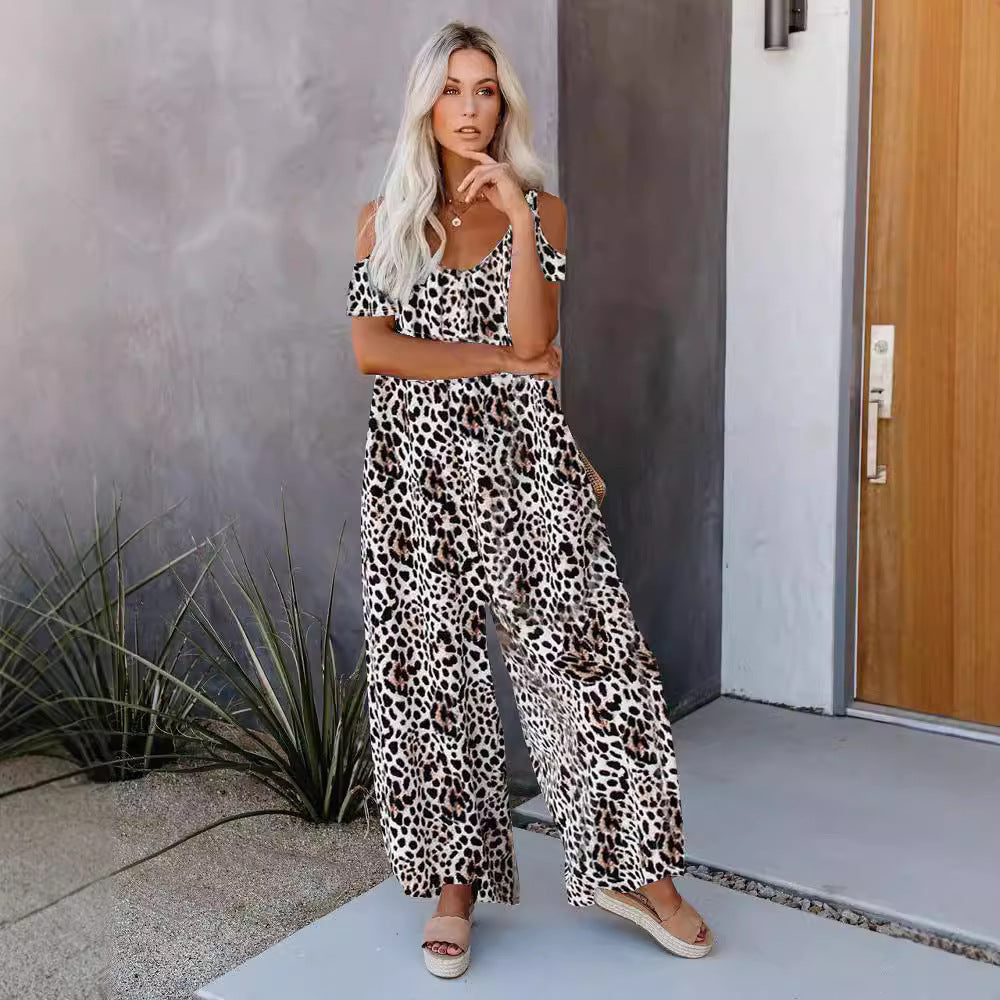 Airy Tie-Dye Bohemian Cold-Shoulder Maxi Dress