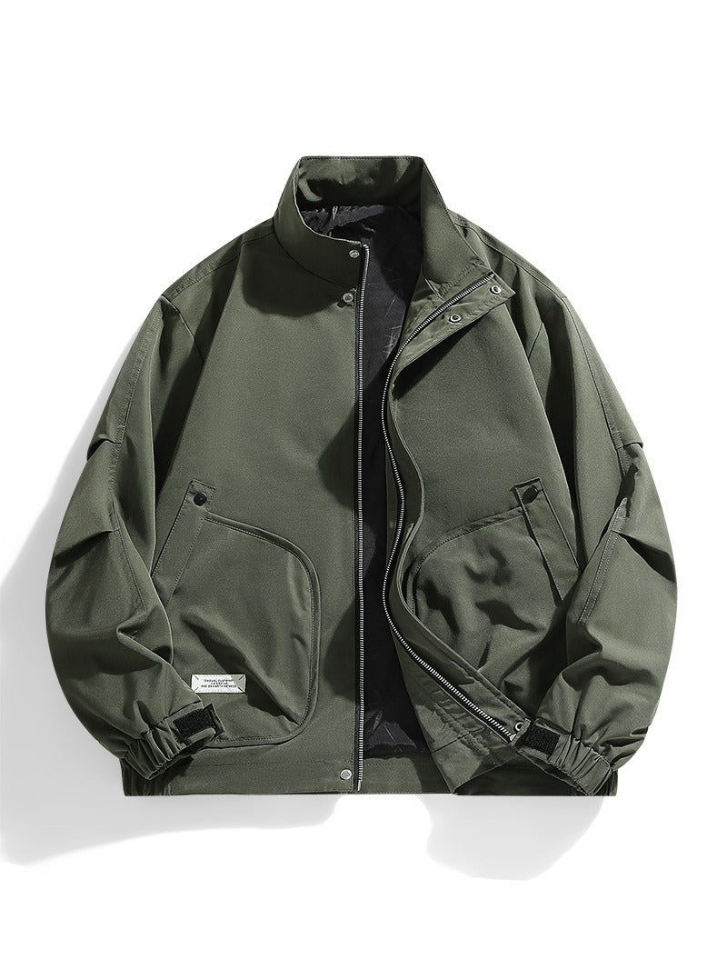 Relaxed Oversized Utility Bomber Jacket