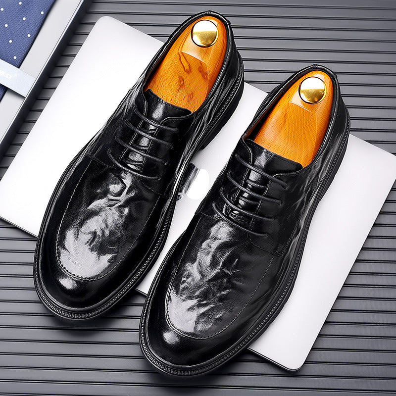 Hand-Embossed Leather Classic Fit Oxford Shoes