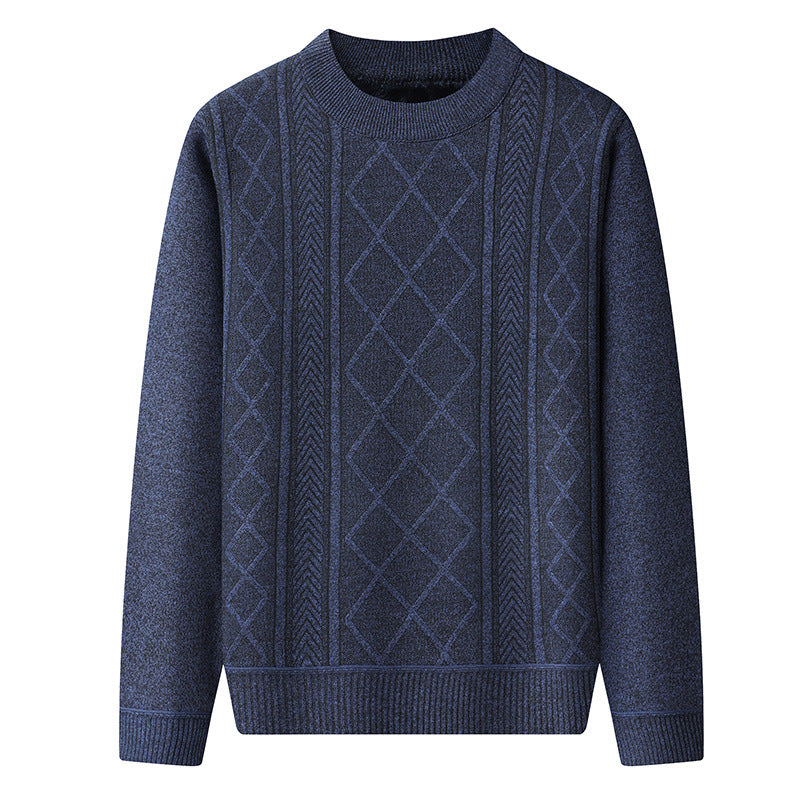Cable Knit Wool Blend Pullover Sweater
