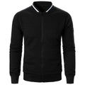 Men's Bomber Jacket - Quilted Design - Zipper Closure - Ribbed Collar & Cuffs - Regular Fit