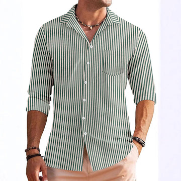Breathable Striped Regular Fit Shirt