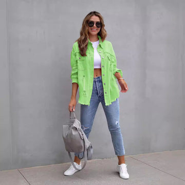 Oversized Worn Look Denim Jacket