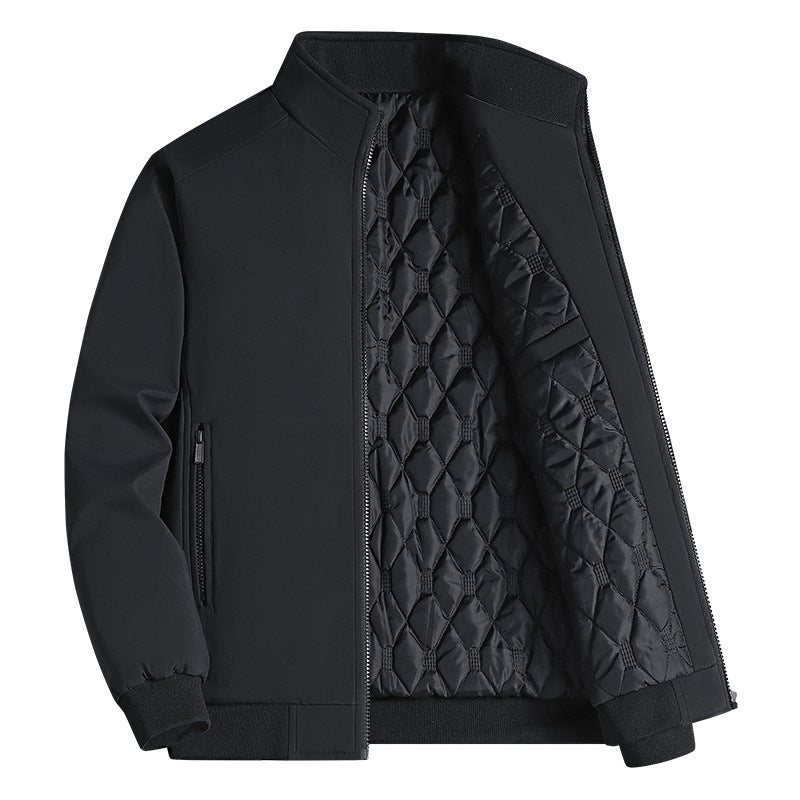 Diamond Quilted Button Front Jacket