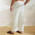 Men's Trousers – Wide Fit – Light and Breathable Fabric – Drawstring Closure – Pocket Print