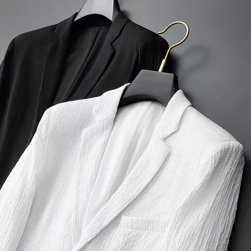 Men's Blazer – Slim Fit – Natural Fibers – Breathable – Single-Breasted with Pockets