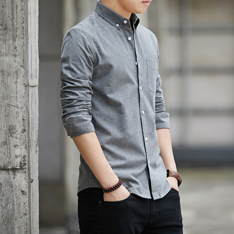 Slim Fit Long Sleeve Oxford Shirt