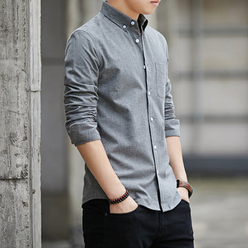 Slim Fit Long Sleeve Oxford Shirt