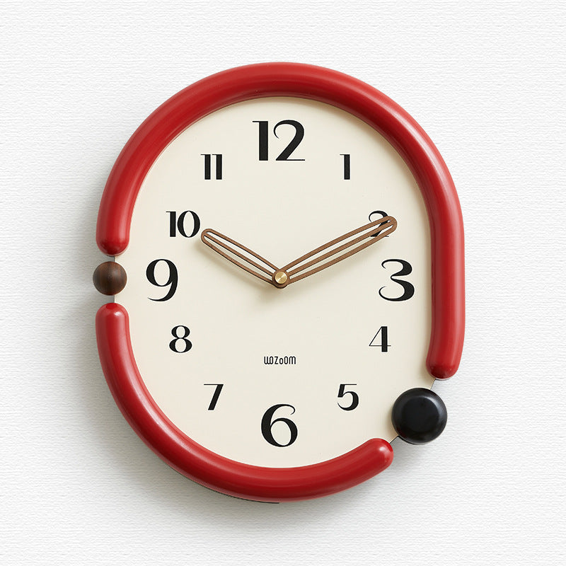 Brass Openwork Hands U-Frame Wall Clock