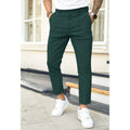 Men's Trousers – Slim Fit – Ankle Length – Double Pleat – Belt Loops