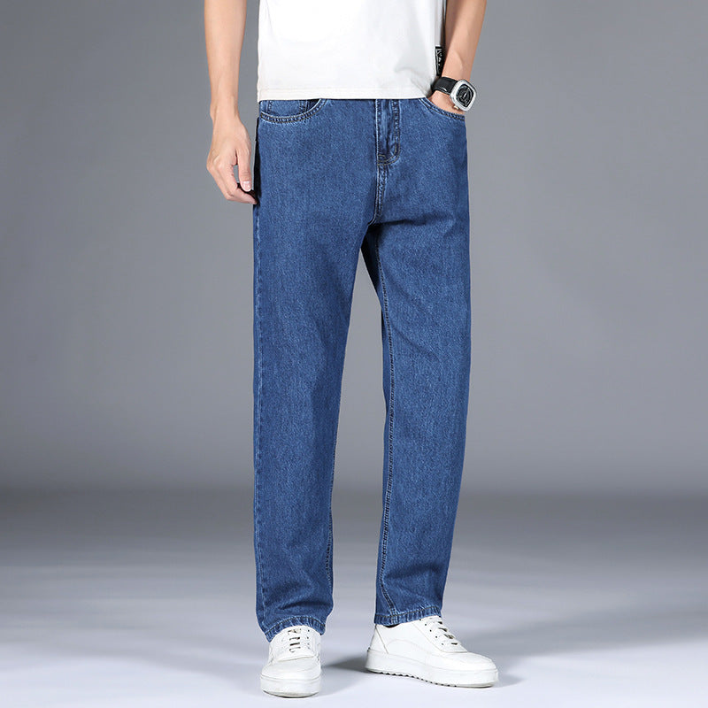 Classic Fit Straight Leg Denim Pants