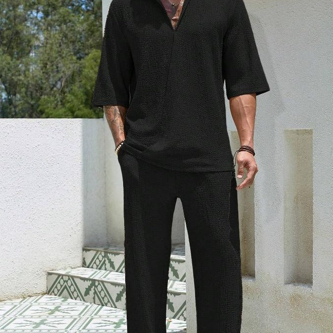 Light Cotton Set with Shirt and Pants