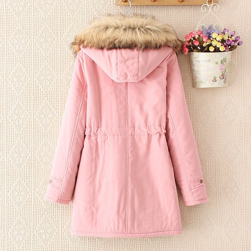 Sherpa Lined Faux Fur Hood Parka Coat
