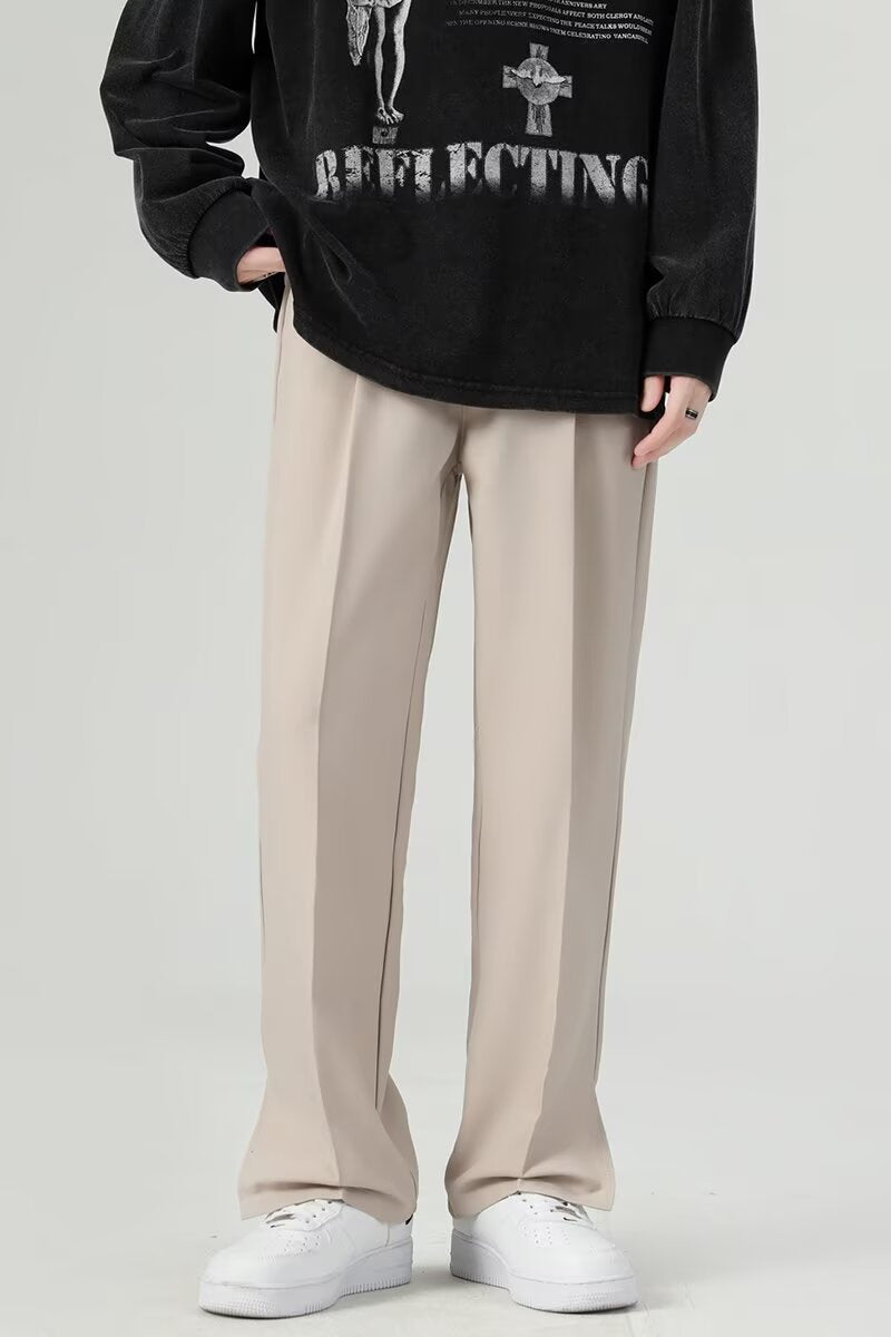 Men's Trousers – Tapered Fit – Soft Drape – Ankle Length – Relaxed Style