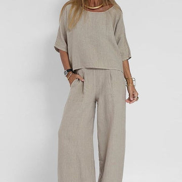 Linen Blend Relaxed Fit Set