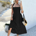 Dress for Women – Halterneck – Sleeveless – A-line Fit – Midi – Cotton Linen