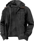 Men's Hoodie Jacket – Fleece Lining – Relaxed Fit – Zipper – Practical Pockets
