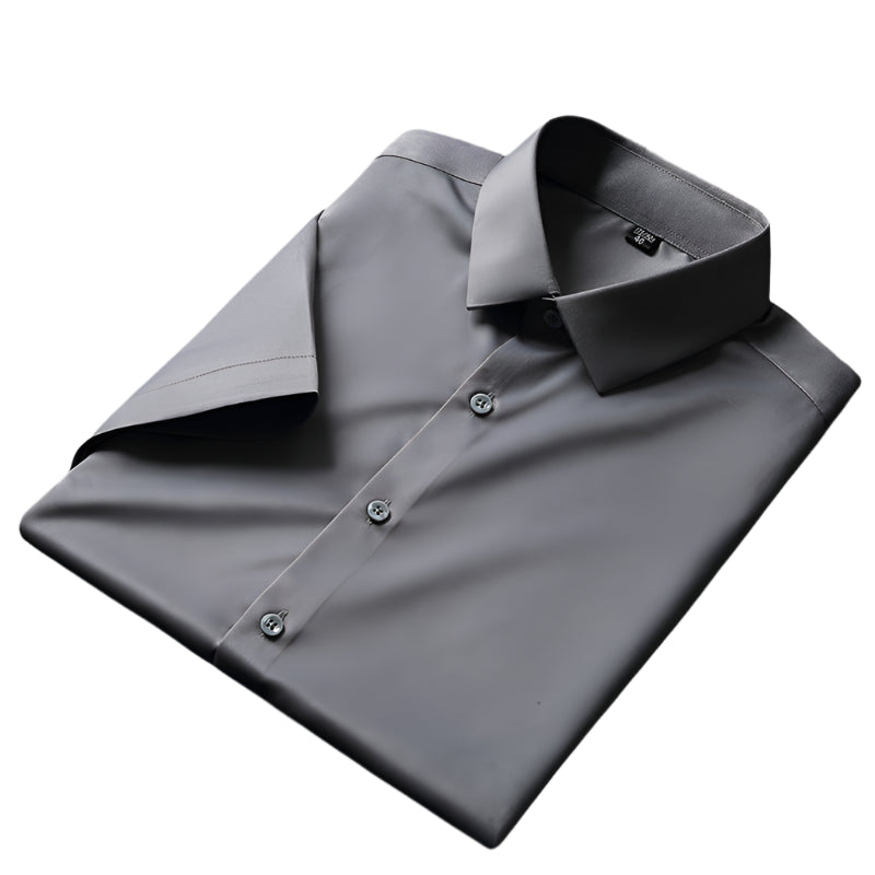 Breathable Wrinkle-Resistant Cotton Slim Fit Shirt