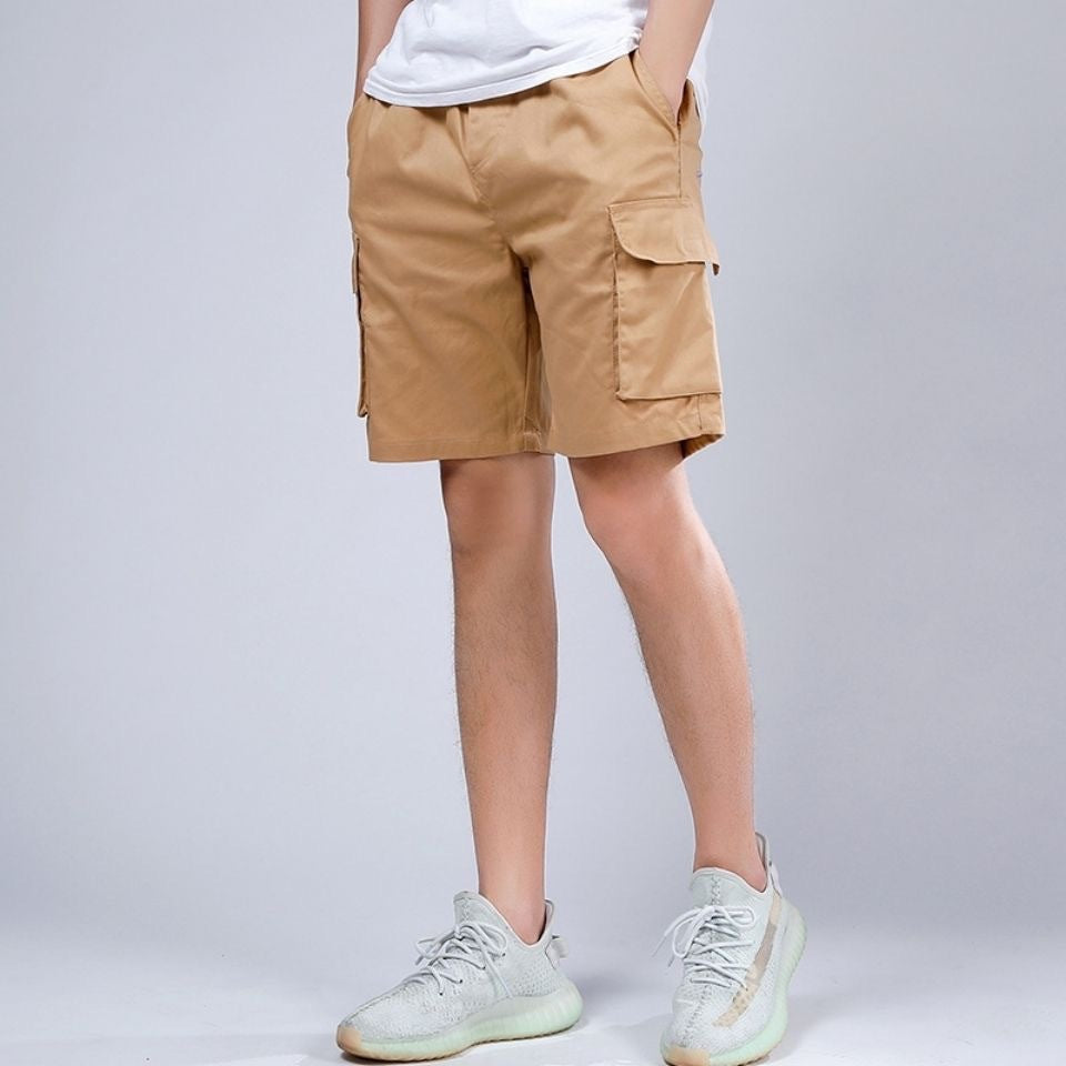 100% Cotton Loose Fit Cargo Shorts