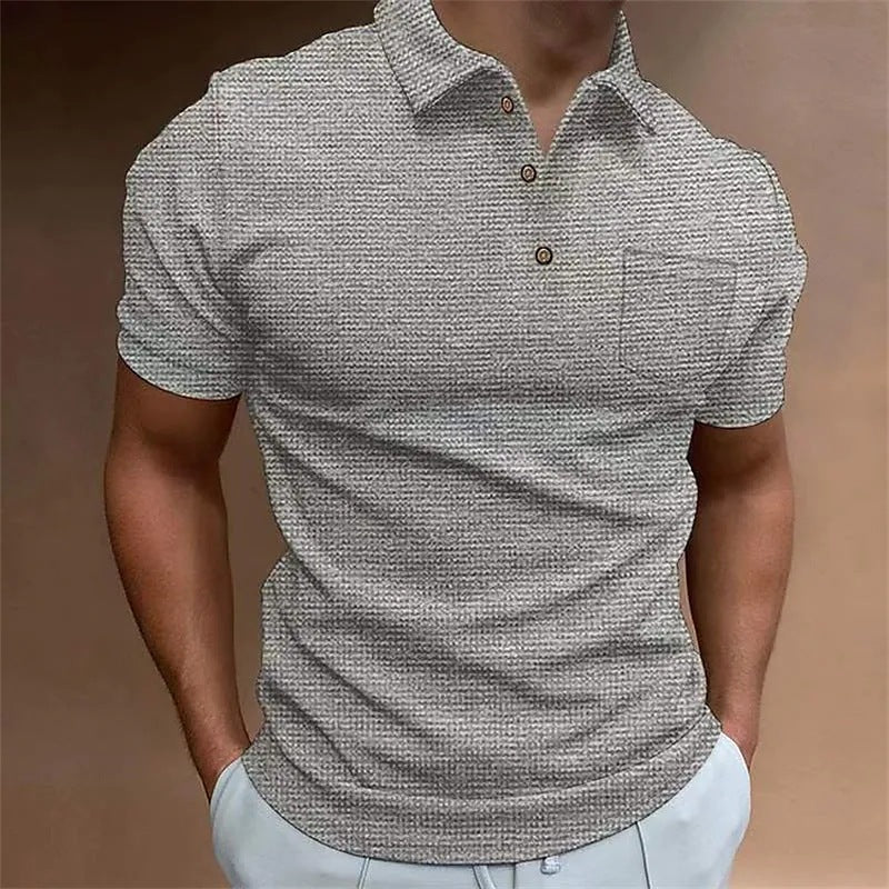 Slim Fit Piqué Knit Polo Shirt