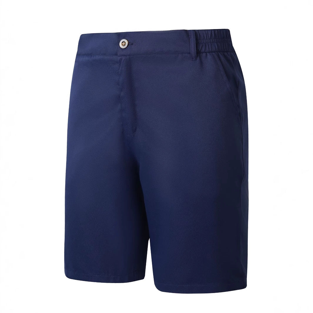 Men's Shorts – Relaxed Fit – Breathable Material – Mid-Length – Zipper Closure