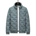Men's Down Jacket – Relaxed Fit – Lightweight Padded – Stand Collar – Hip Length