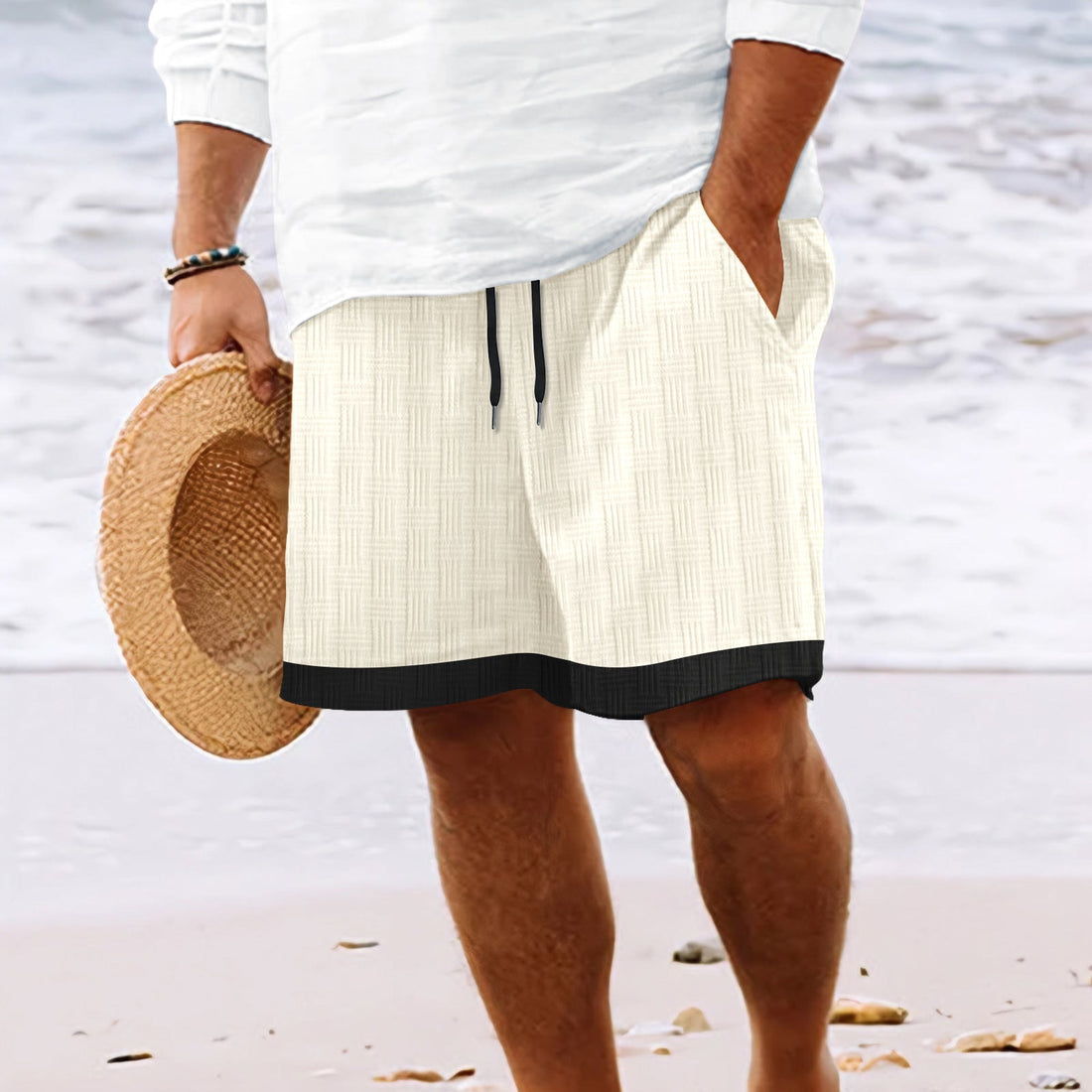 Casual Elastic Drawstring Relaxed Fit Shorts