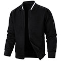 Men's Bomber Jacket - Quilted Design - Zipper Closure - Ribbed Collar & Cuffs - Regular Fit