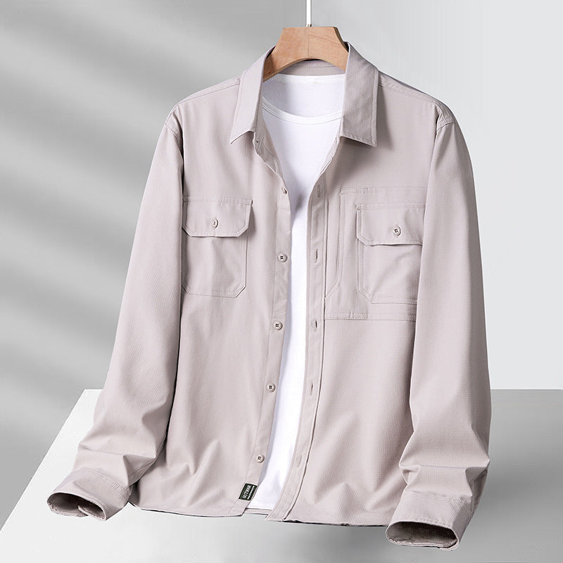 Light Breathable Relaxed Fit Long Sleeve Shirt