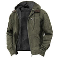 Men's Hoodie Jacket – Fleece Lining – Relaxed Fit – Zipper – Practical Pockets