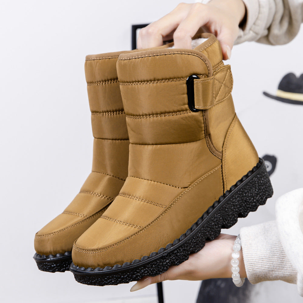 Quilted Insulated Mid-Calf Snow Boots