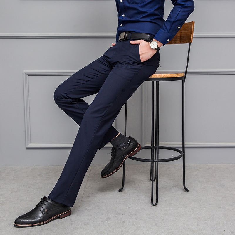 Non-Iron Stretch Slim Fit Trousers