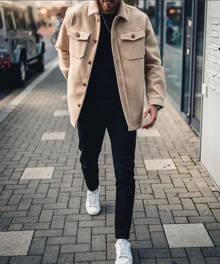 Structured Fit Flap Pocket Utility Jacket