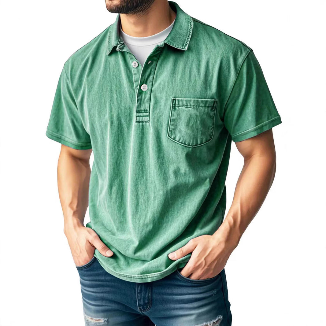 Men's Polo Shirt – Relaxed Fit – Short Sleeve – Breathable Material – Chest Pocket