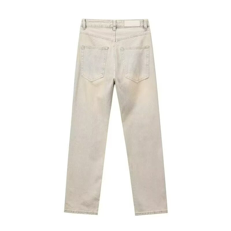 Denim Slim Fit Straight Leg Jeans
