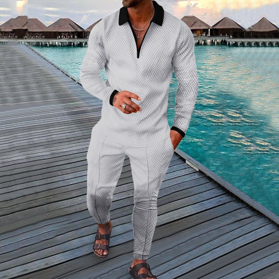 Breathable 3D Print Sports Leisure Suit