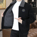 Men's Jacket – Corduroy with Sherpa Lining – Relaxed Fit – Zipper – Ribbed Edges
