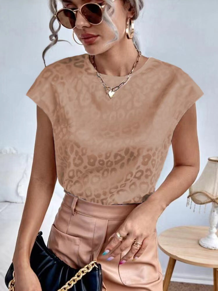 Animal Print Relaxed Fit Top