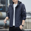 Men's Windbreaker – Tailored Fit – Detachable Hood – Adjustable Cuffs