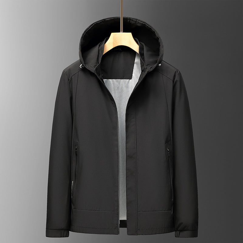 Water-Resistant Relaxed Fit Hooded Jacket