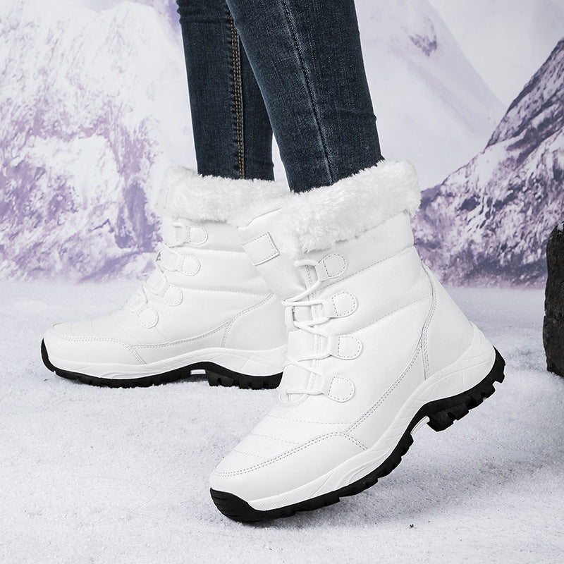 Quilted Faux Fur Lined Mid-Calf Boots