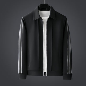 Hugo - Knit Blend Contrast Stripe Track Jacket