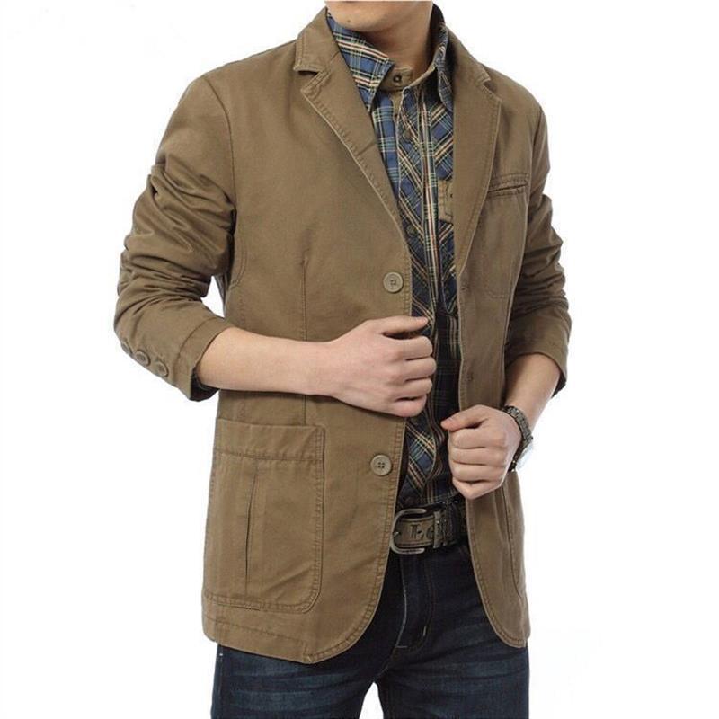 Casual Blazer Jacket with Button Closures